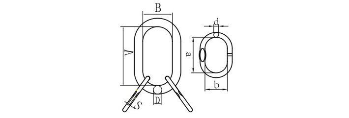 G80 SLR032歐標子母環結構尺寸圖
