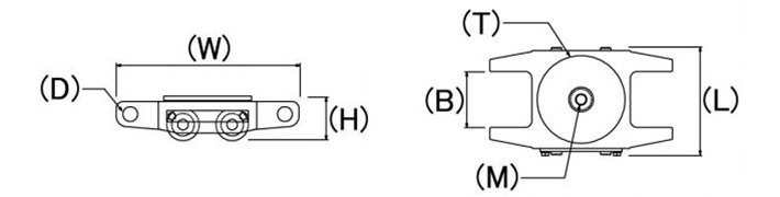 鷹牌UWA直行搬運坦克車結構尺寸圖片