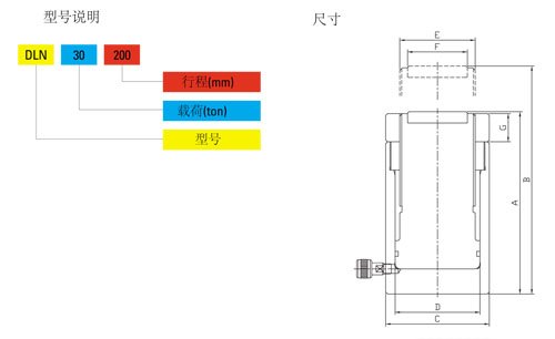 DLN自鎖分離式千斤頂技術參數