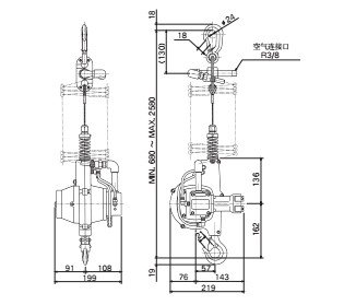 EHW型遠藤氣動葫蘆技術參數