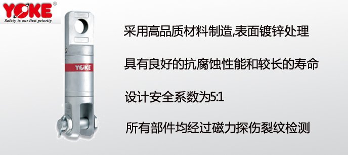 重力旋轉環—眼型接口+鉗口