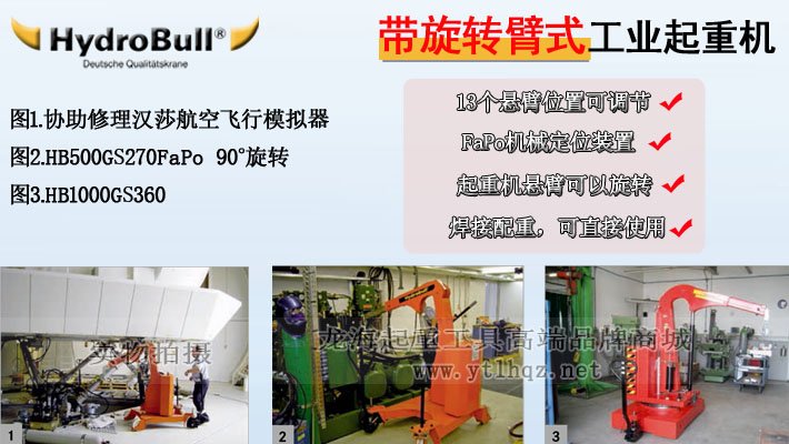 帶旋轉臂式工業起重機圖片