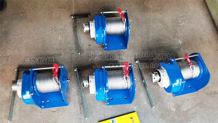 客戶定制帶繩、帶吊鉤的重型手搖絞盤
